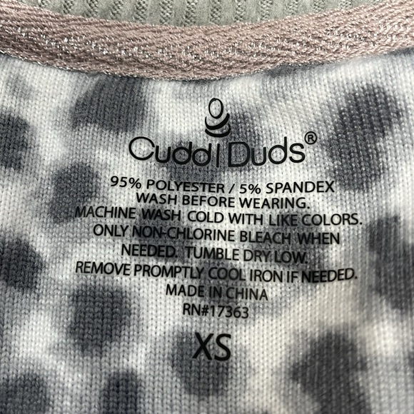 NWT Cuddl Duds Sweater Knit Pajama Top and Jogger Pant Set Leopard Print XS - Picture 7 of 15